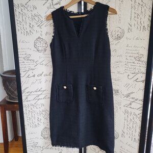 Black Tweed Sleeveless Dress by Karl Lagerfeld (4)